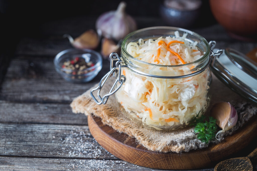 How To Make Sauerkraut On Your Own A Simple DIY Recipe Wyenot   Glass Jar With Homemade Sauerkraut 2021 12 09 15 01 53 Utc 1024x683 